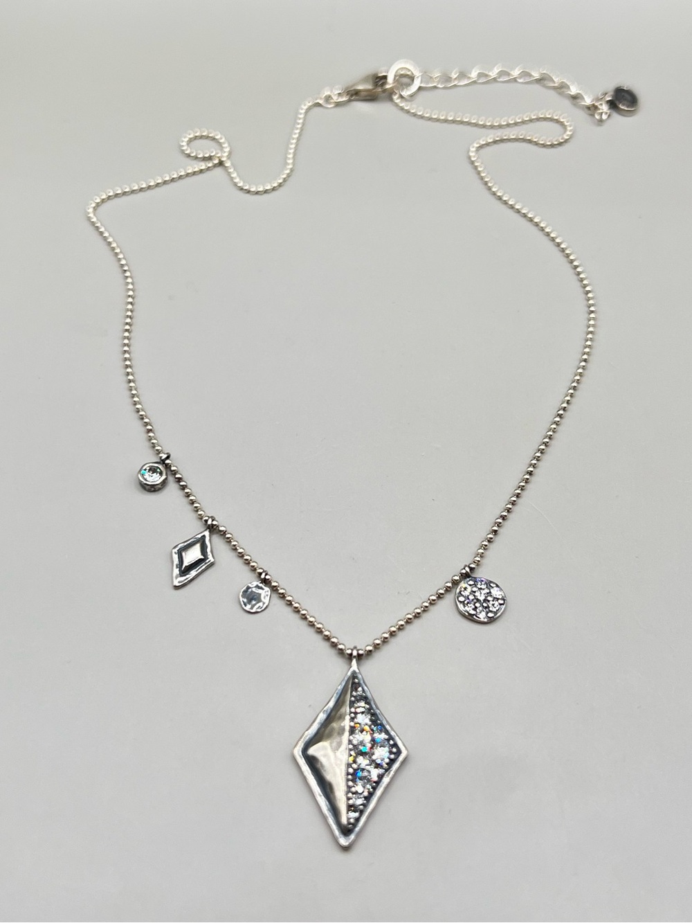 Silpada Icy Elements Multi Charm Necklace N3397 - Picture 2 of 7